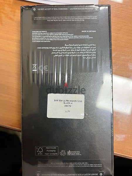 Samsung S24 Ultra 512 Black 12g RAM - New Sealed 1