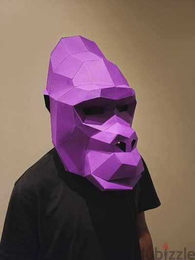 Gorilla Polygonal Head Mask