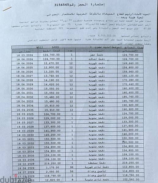 ستوديو للبيع في مدينة نور اول سمارت ستى متكامله دور تالت بحري 0