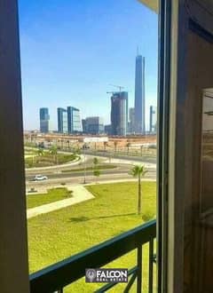 Fnished apartment 3room ready for move double view in Al Maqsad 10% DP and installments until 2034 in New Capital شقه متشطبه جاهزه للاستلام المقصد