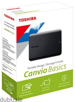 Toshiba Portable Storage USB 3.0 Hard Drive 1TB Canvio Basic 0