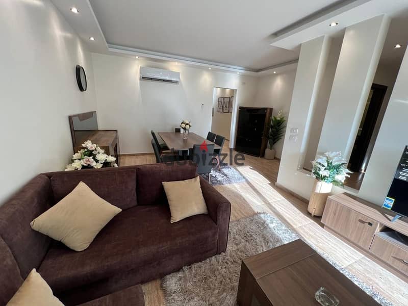 luxury furnished apartment 127m for rent in sodic eastown beside auc - new cairo 3