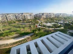 spacious garden view penthouse for rent in sodic eastown beside auc - new cairo