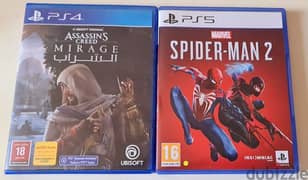 Ps5 spiderman 2 used like new

Arabic 
assassin's creed mirage