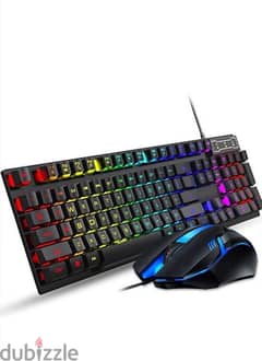 RGB Backlit Keyboard and Mousepads Mouse Pad Set for pc