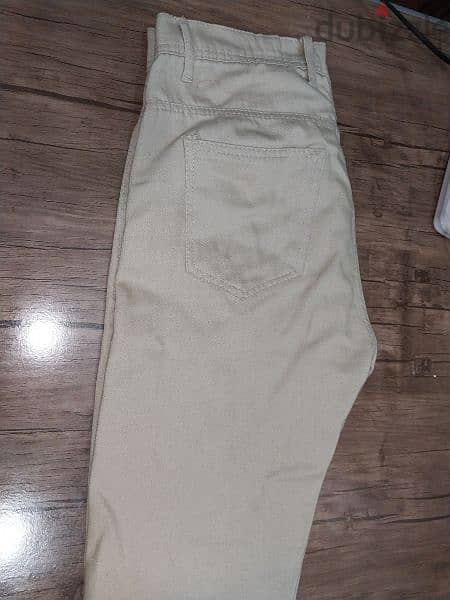 New wide leg beige pants 1