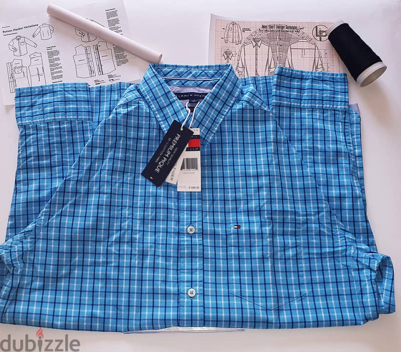 Tommy H. Shirt قميص تومى أزرق أصلى 2