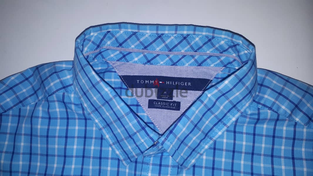 Tommy H. Shirt قميص تومى أزرق أصلى 4