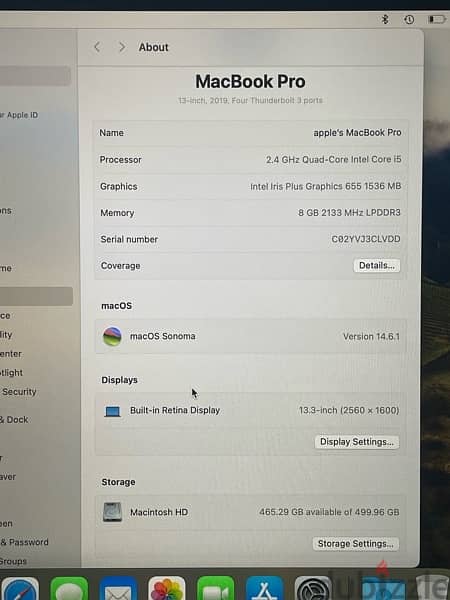 macbook pro 2019  ( 13 inch touch bar ) 4