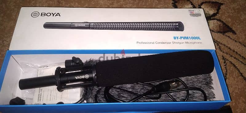 Mic BOYA PVM1000L professional shotgun microphone  مايك بويا احترافي 0