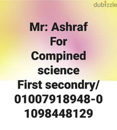 An experienced teacher for compined science ; 1st src.