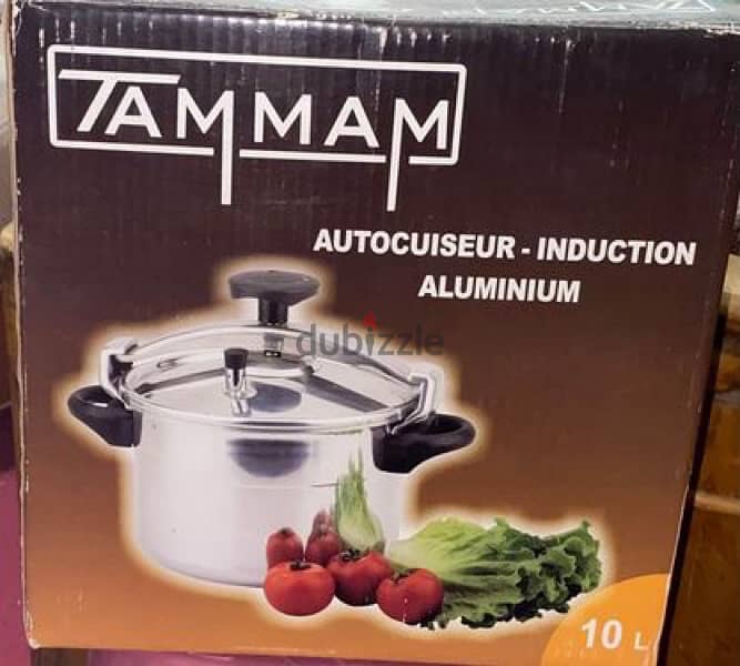 حلة ضغط ألومنيوم 10 لتر  autocuiseur induction aluminum 1