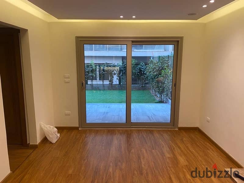 Fully finished ground floor apartment with garden for sale in Galleria Moon Valley Compound, Ready To Move In Fifth settlement in the golden square 1