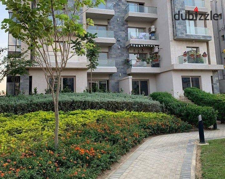 Fully finished ground floor apartment with garden for sale in Galleria Moon Valley Compound, Ready To Move In Fifth settlement in the golden square 3