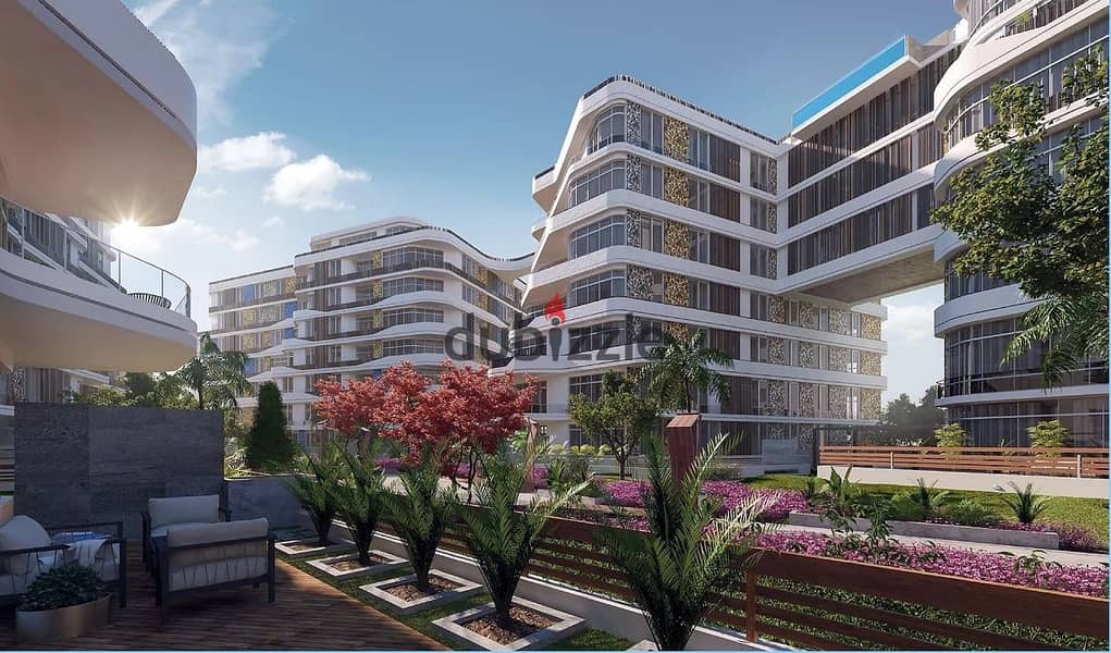 "Luxury duplex fully finished with a 5% down payment in Bloomfields Compound by Tameer Egypt in Future City, near Madinaty and the airport. It include 9