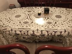 A classic dining buffet , table with it's chairs