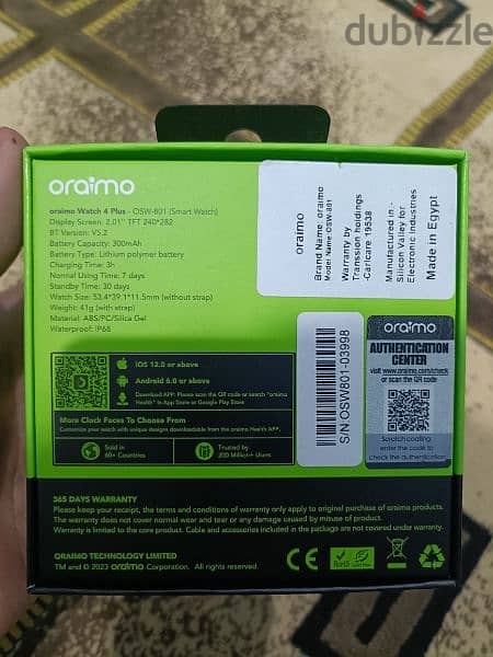 Oraimo Watch 4 plus 2