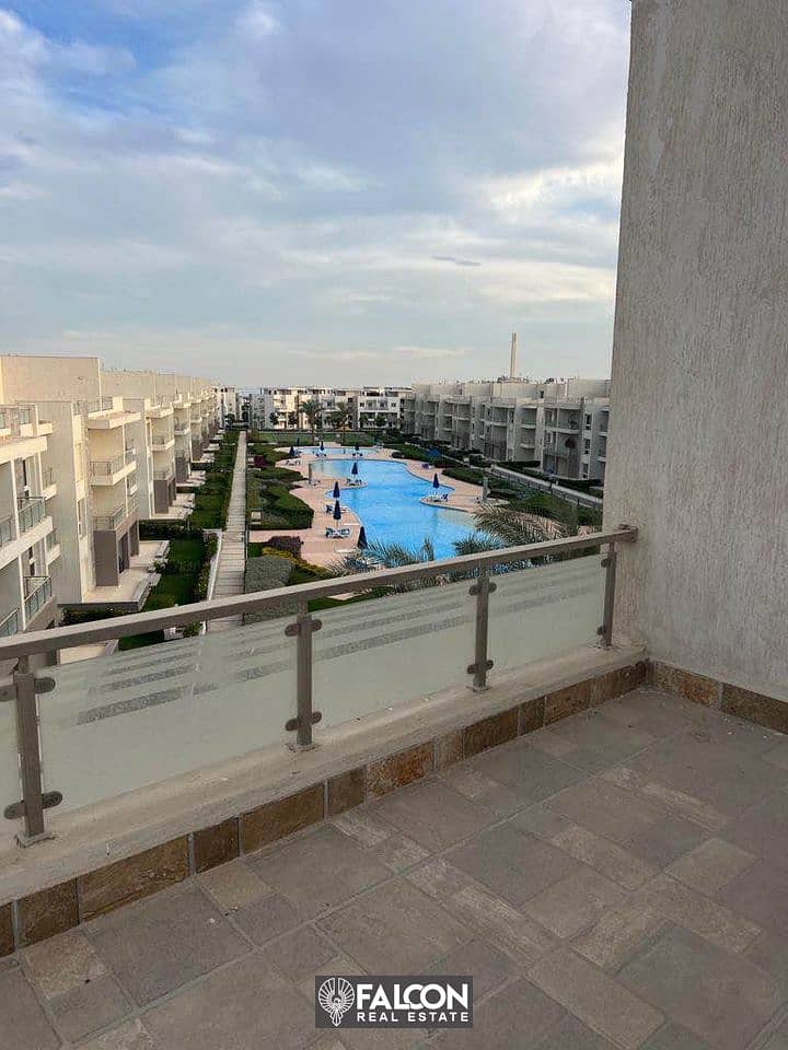 Penthouse for immediate delivery, fully finished, with air conditioners, in Aroma Sokhna, direct view of Crystal Lagoon, 10% discount, special facilit 7