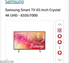 samsung 65DU7000 Crystal 4K smart 0