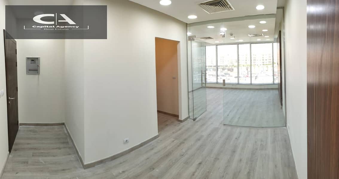 fully finished admin office 55m with Ac's for rent in trivium - New Cairo 2