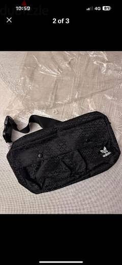 addidas black waist bag unisex