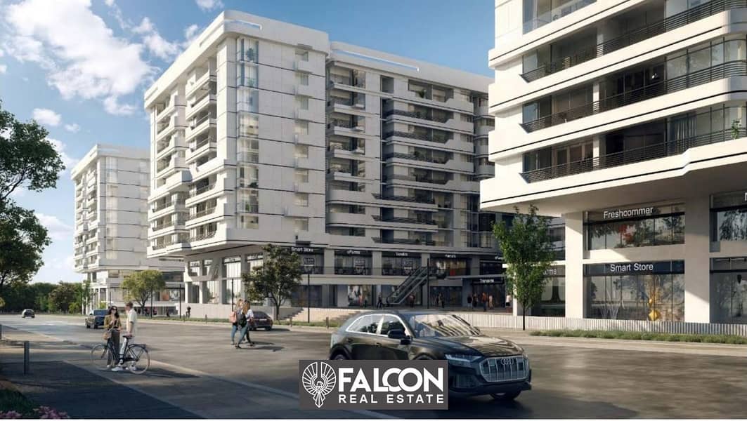 Directly in front of City Stars Mall and Nozha Street Ready to move commercial store for sale with installments in Nasr City Go Heliopolis Compound 4