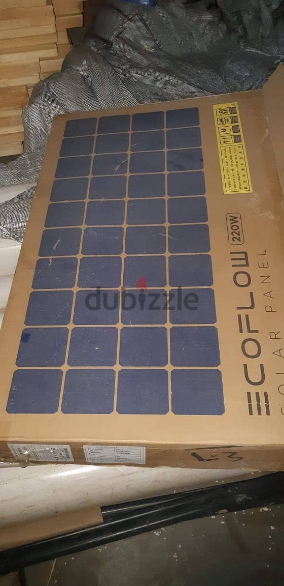 (00971588039767 ) ecoflow power station with solar panel 220W 5