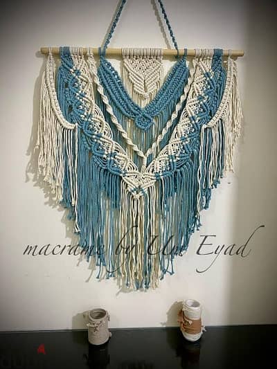 جداريه مكرميه wall  macrame