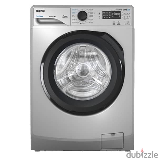 Zanussi Perlamax Automatic Steam Washing Machine 8 Kg 1200 Rpm Silver 0