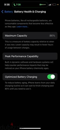 ايفون ١٤برو بطاريه٨٦ لاكن ضهريه مكسوره وبتتصلح ليزر ب ١٢٠٠