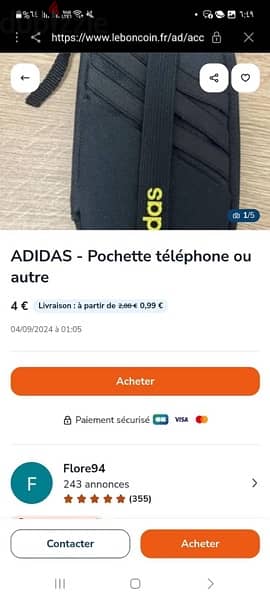 Original Adidas Cell Phone Pocket 7