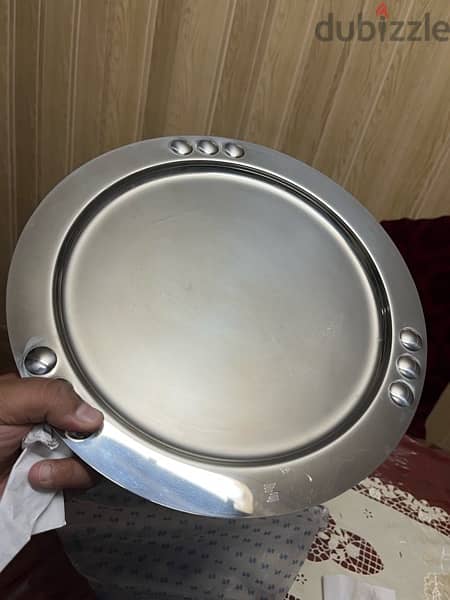 zepter Metalic circular serving tray // صينيه زيبتر اصليه دائرية 5