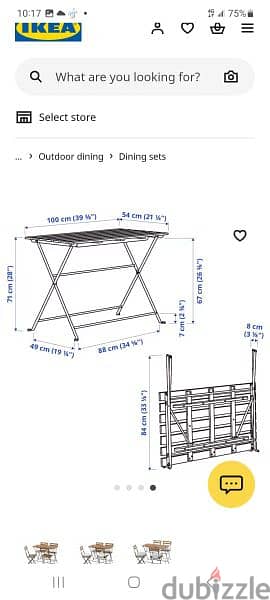 ترابيزة من ايكيا و 4 كراسي بسعر لقطة 2