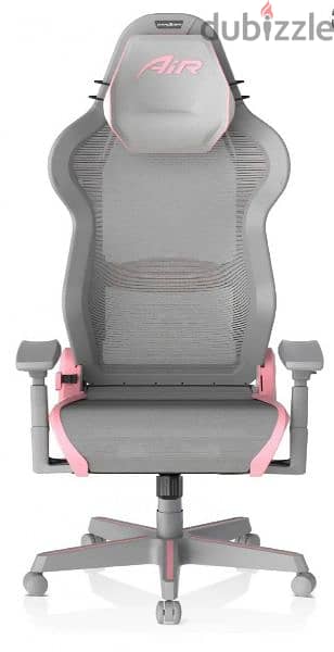 DXRacer Air Mesh Gaming Chair Modular Ultra-Breathable - Grey & Pink