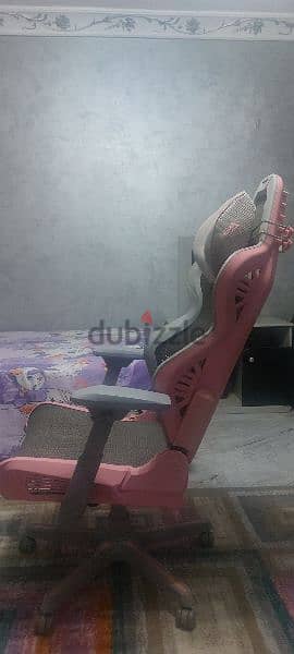 DXRacer Air Mesh Gaming Chair Modular Ultra-Breathable - Grey & Pink 2