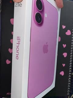 Neww Iphone 16 pink لم يفتح تمامًا