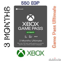 Xbox Game pass ultimate 3 months