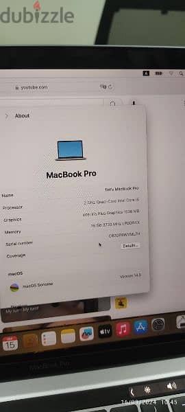 apple MacBook pro 2020 13 inch 2