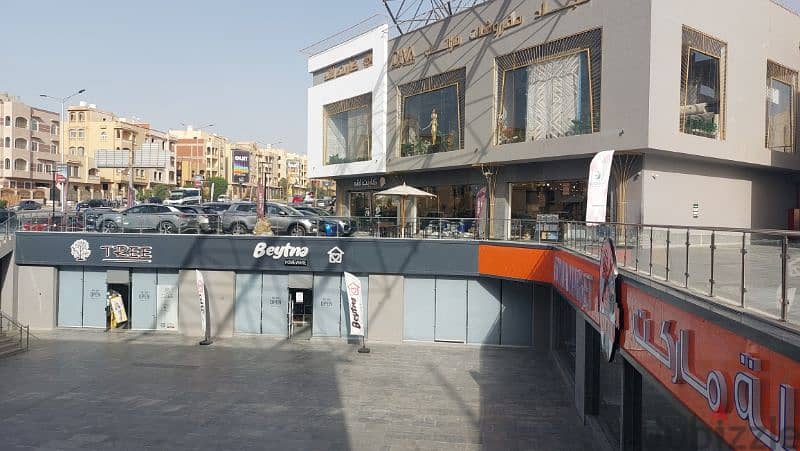 محل للايجار في التجمع الخامس The Market Mall ارضي ١٤٤ متر 1