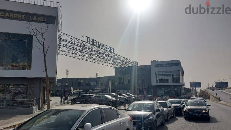 محل للايجار في التجمع الخامس The Market Mall ارضي ١٤٤ متر 2