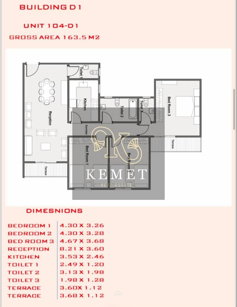 APARTMENT FOR SALE 164 SQ M FULLY FINISHED WITH AC  COMPOUND SAMCO HOLDING FRONT OF HYDE PARK  NEW CAIRO 1