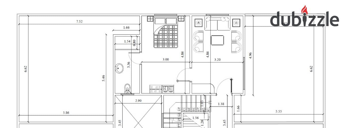 studio 60m with roof 100m for sale in narges new cairo ready to move with instalment Fifth Settlement 1