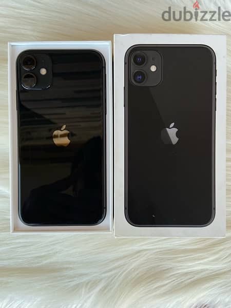 iphone 11 black 128 giga 80 with box 1