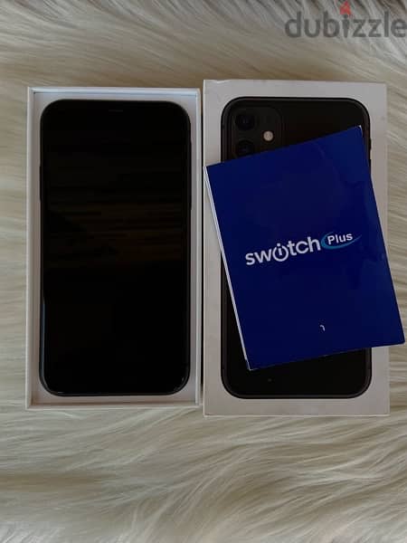 iphone 11 black 128 giga 80 with box 2