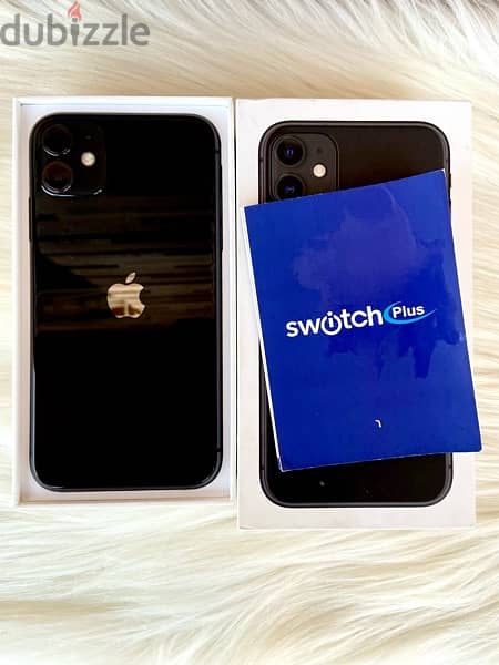 iphone 11 black 128 giga 80 with box 3