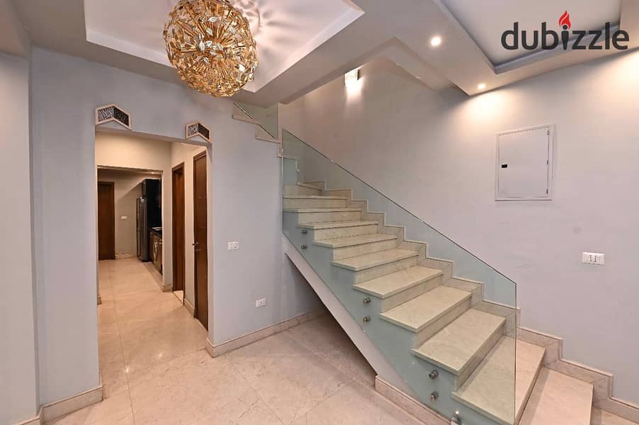 For Rent Upper Duplex Fully Furnished at Westown Sodic Beverly hills El Shikh Zayed 3