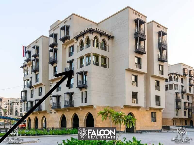 For sale, an apartment with a down payment of only 560 thousand, immediate delivery, and fully finished in New Cairo, directly on Salah Salem, in Fust 0