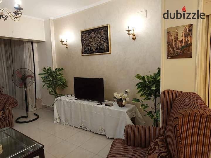 Furnished apartment for rent in front of the International Park in the 7th District in Nasr City 3