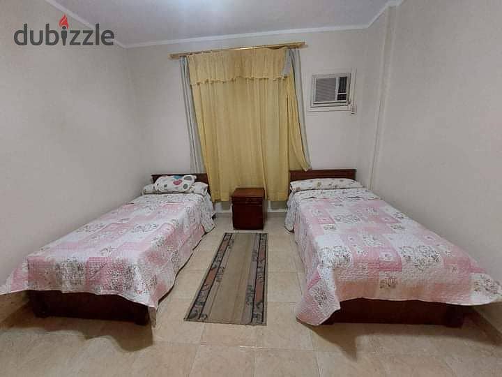 Furnished apartment for rent in front of the International Park in the 7th District in Nasr City 7