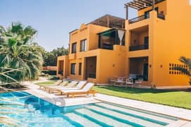 Chalet with garden from Orascom, Makadi Bay, Hurghada, fully finished, ultra super deluxe, with air conditioners and kitchen cabinet 0